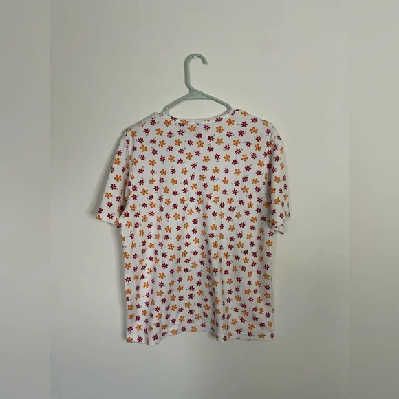 CABINCREEK - Beautiful white floral T-Shirt - Sz L/G - Picture 3 of 3